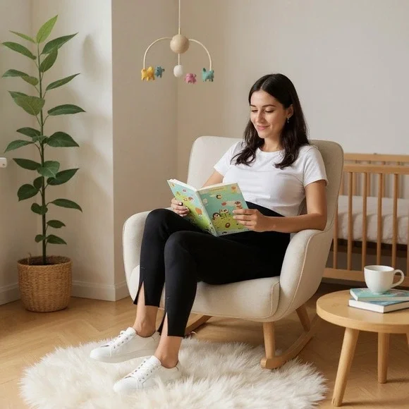 Maternal America Ladies Cropped Princess Seam Belly Support Maternity Leggings M - Picture 9 of 9